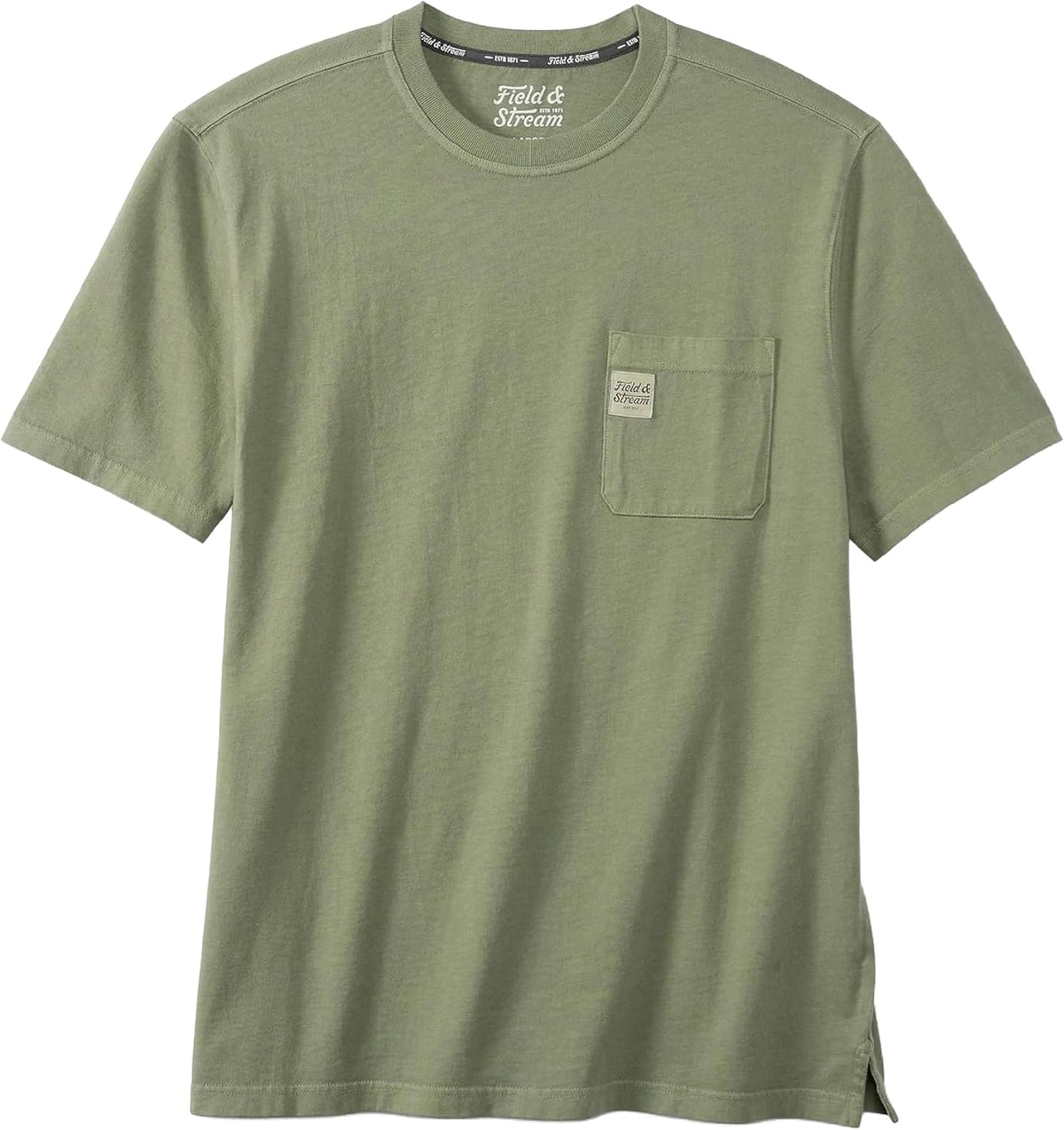 Field & Stream Men's Flush Out Short Sleeve Pocket Tee Shirt - Olive