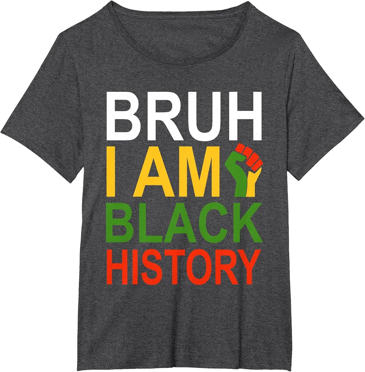 Men Teens Boys African Pride T-Shirt - Dark Heather Grey