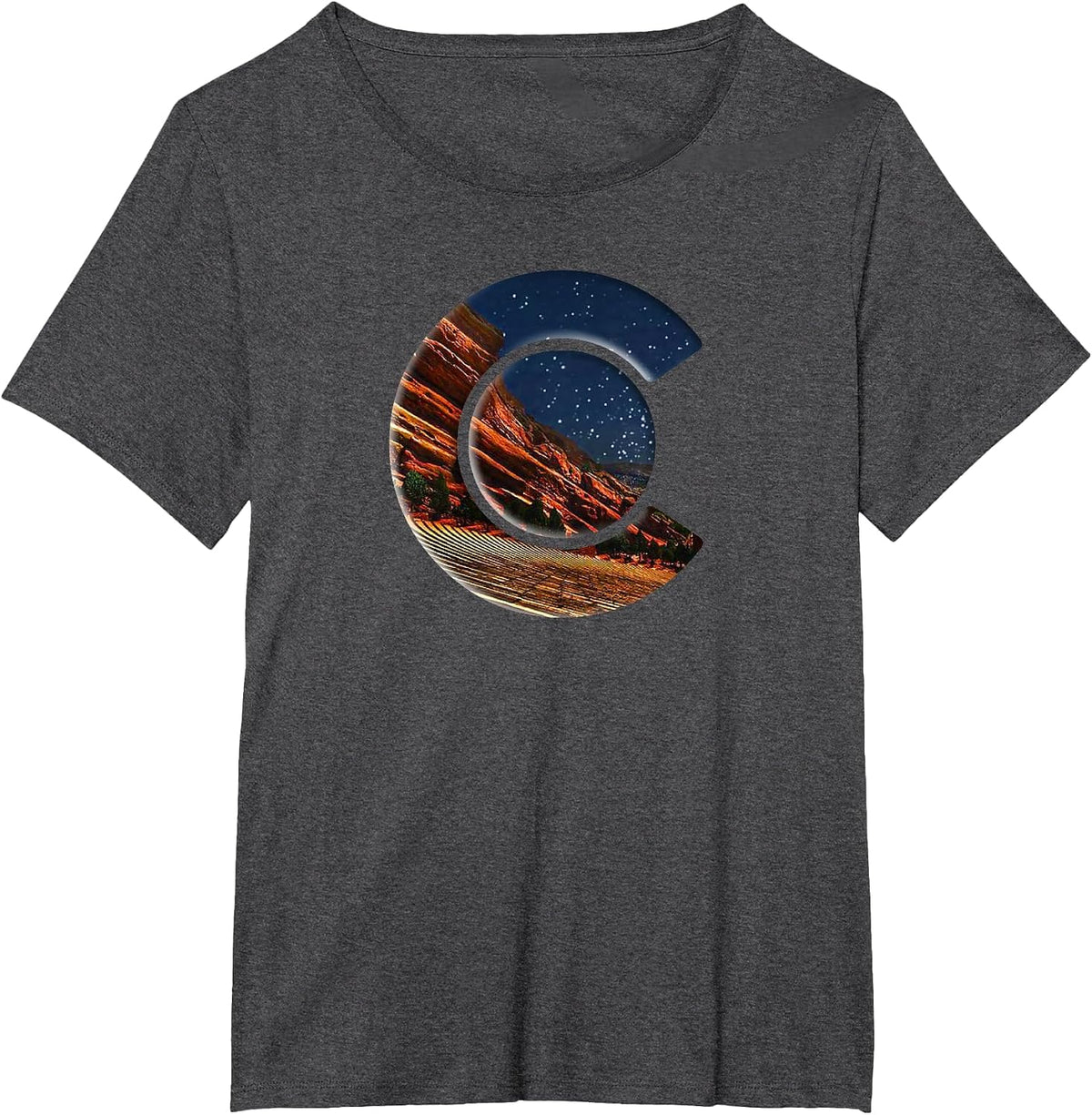 Red Rocks Amphitheater T-Shirt - Dark Heather Grey