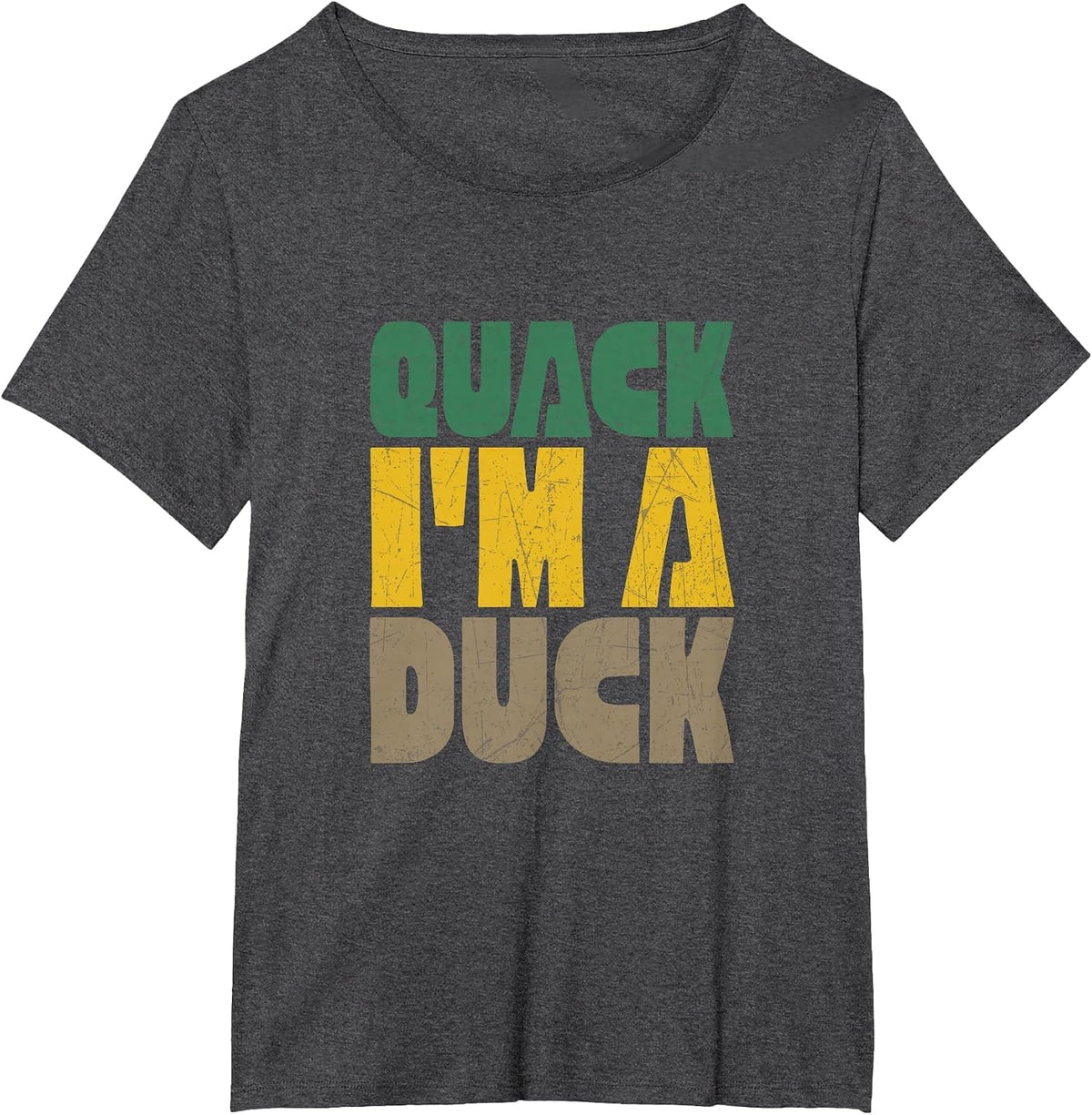 Quack I'm A Duck T-Shirt - Dark Heather Grey