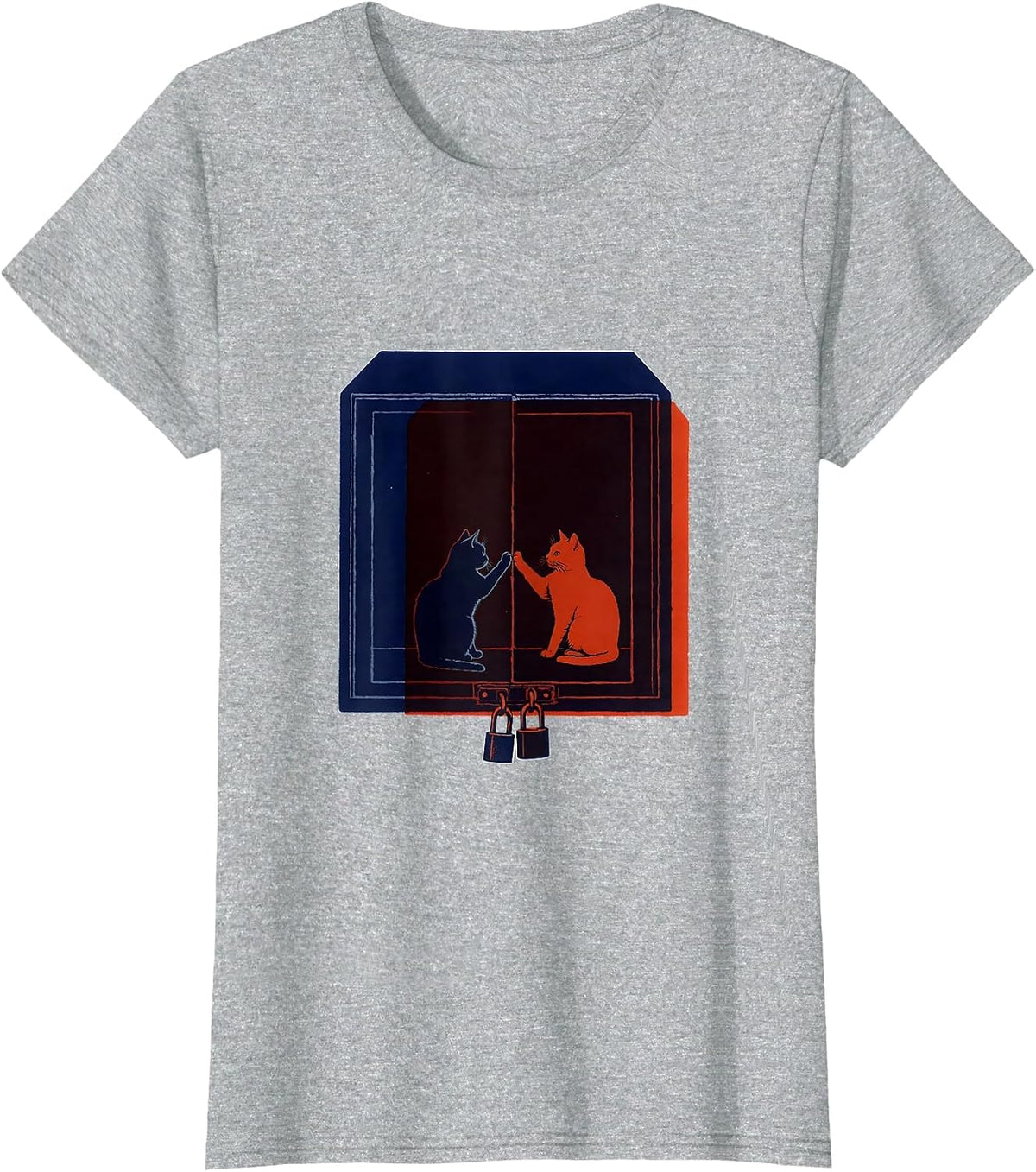Schrodingers Cat Observation Chamber Quantum Physics Humor T-Shirt - Heather Grey