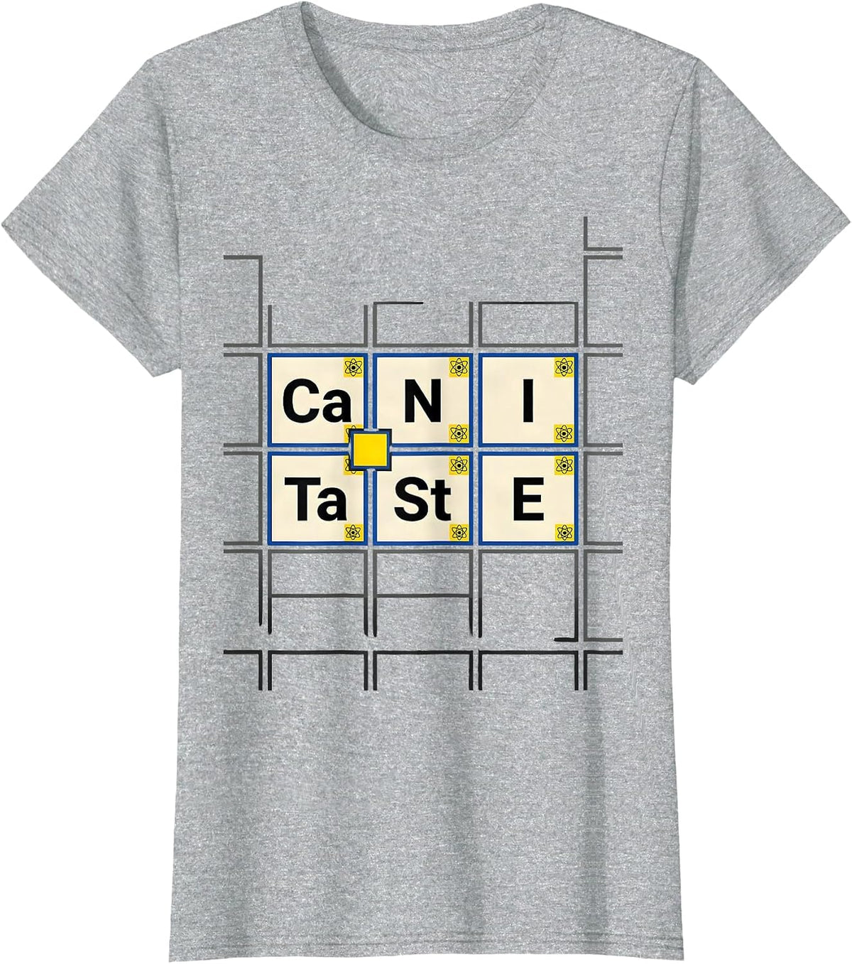 Can I Taste Funny Periodic Table Science Teacher Gift T-Shirt - Heather Grey
