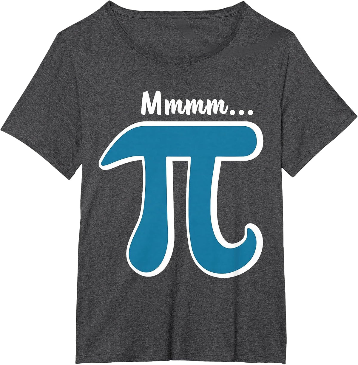 Mmm Pi T-Shirt MMM Pie Shirt Pi Day T-Shirts 2026 Math Pun T-Shirt - Dark Heather Grey
