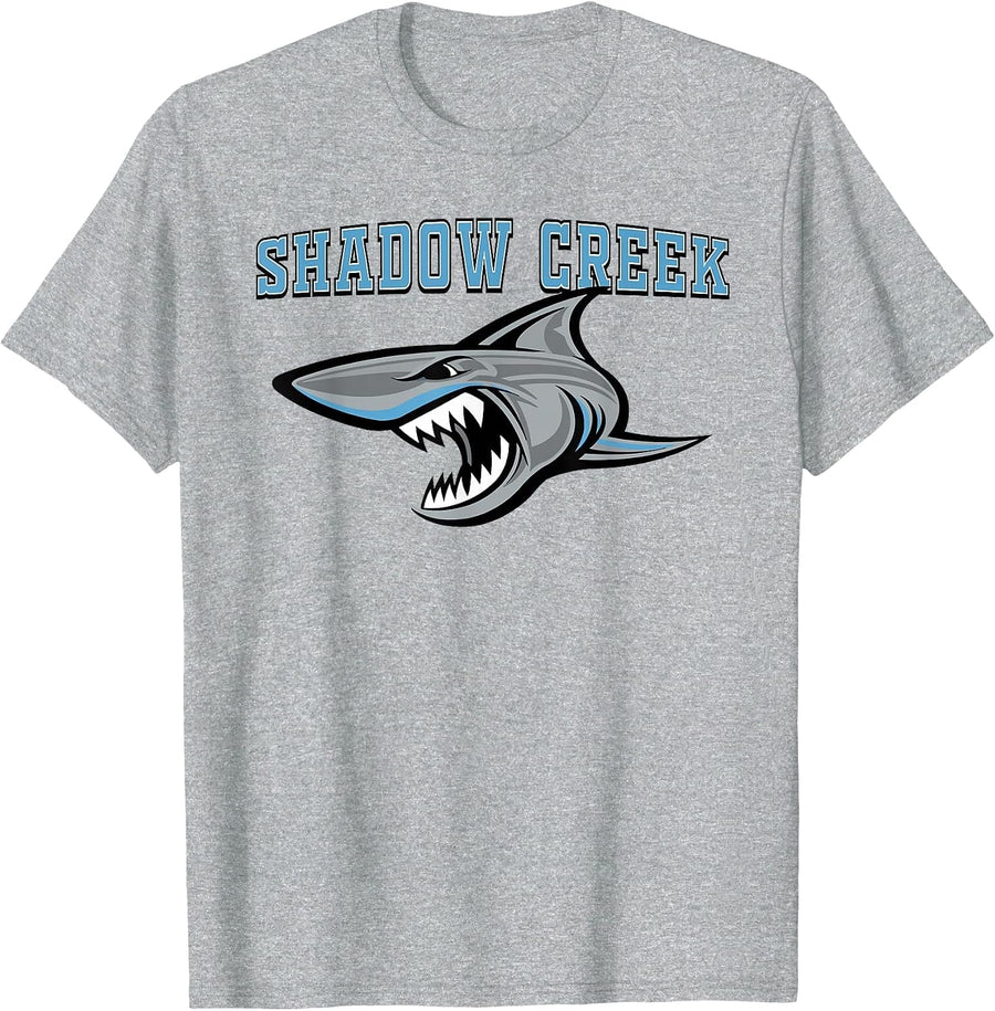 Shadow Creek Sharks High School Team Spirit T-Shirt - Heather Grey