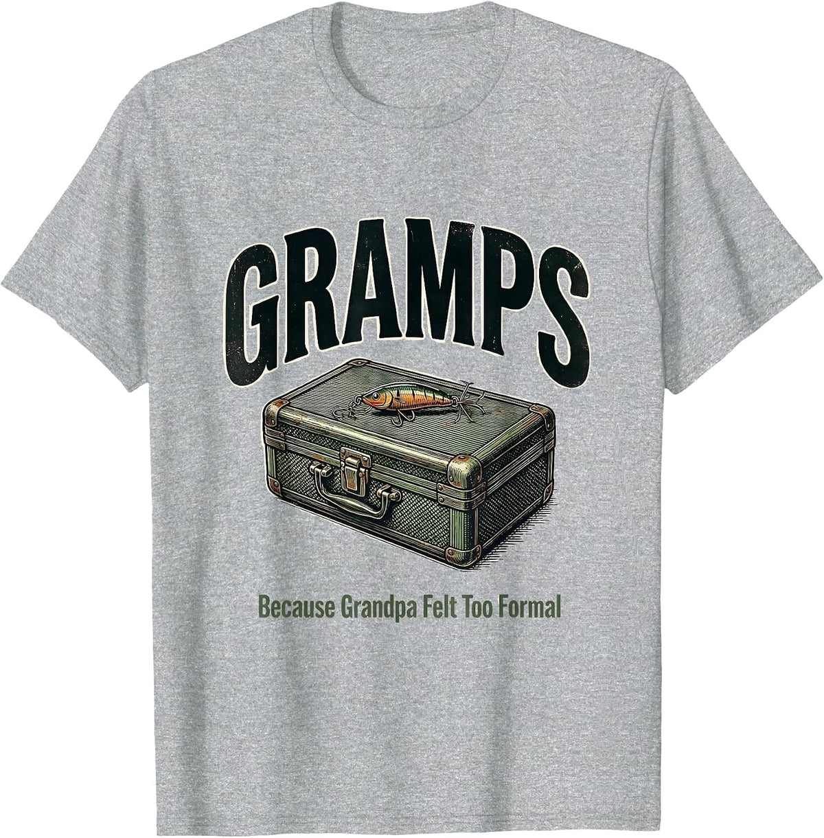 Men's Gramps, Because Grandpa Felt Too Formal Vintage T-Shirt - Heather Grey