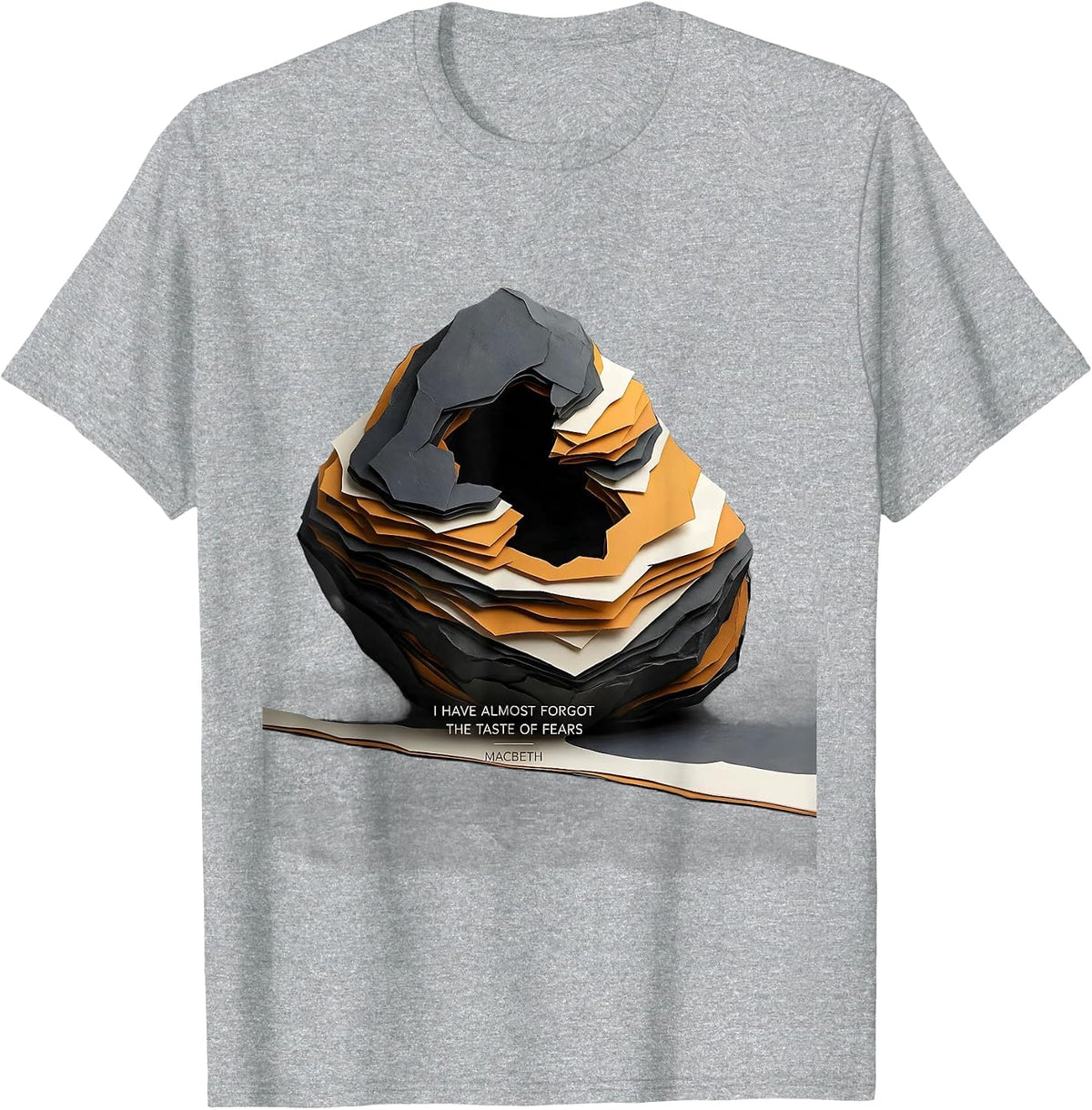 Men's I Have Almost Forgot The Taste Of Fears Macbeth Literary T-Shirt - Heather Grey