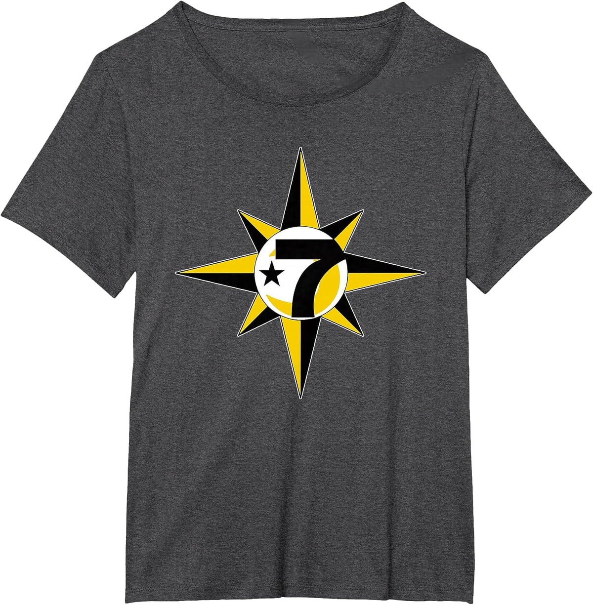 in the Name of Allah 7 Logo Crescent Star 5 Percent t Shirt T-Shirt - Dark Heather Grey