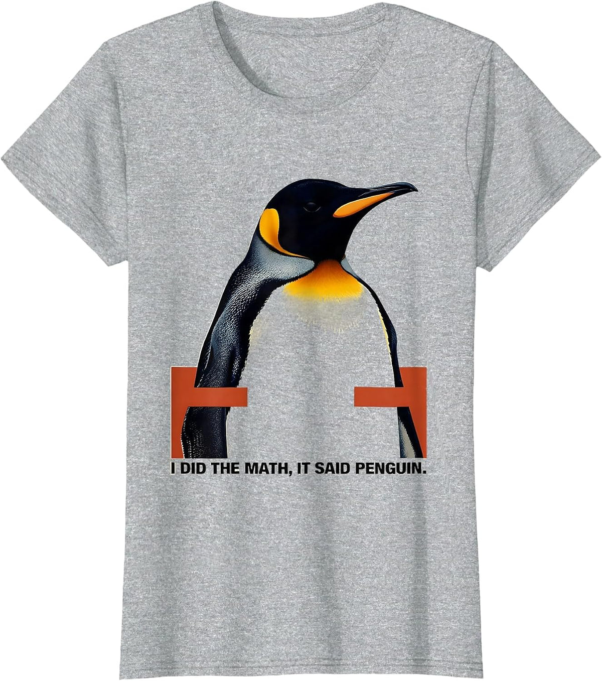 I Did The Math It Said Penguin Funny Penguin Lover Gift T-Shirt - Heather Grey