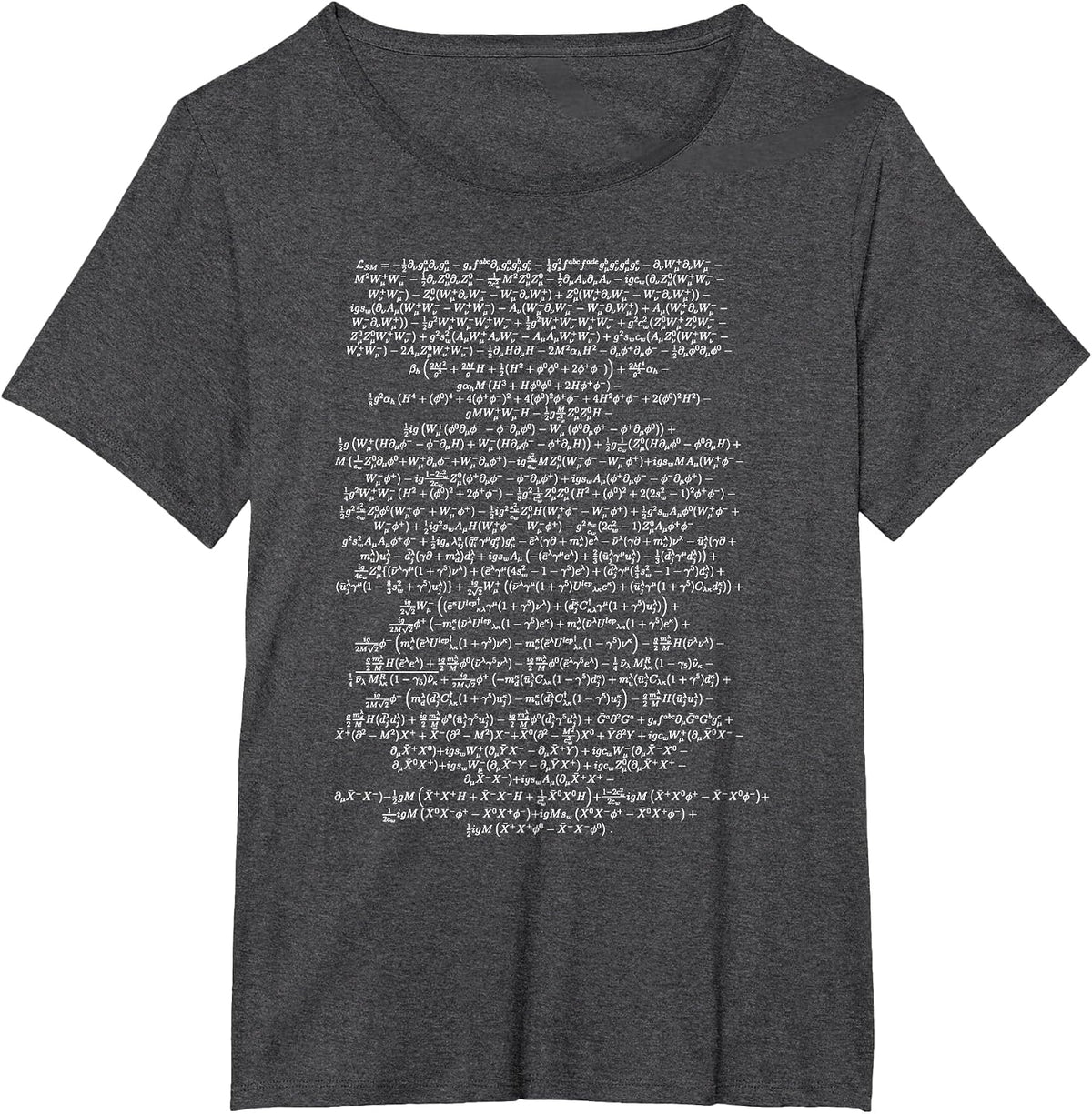 Standard Model Lagrangian Higgs Boson Physics Teacher T-Shirt - Dark Heather Grey