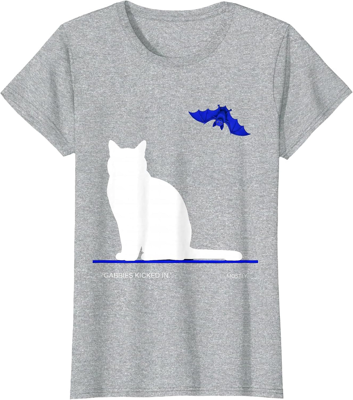 Gabbies Kicked In. Mostly. Funny Vet Tech Halloween T-Shirt - Heather Grey