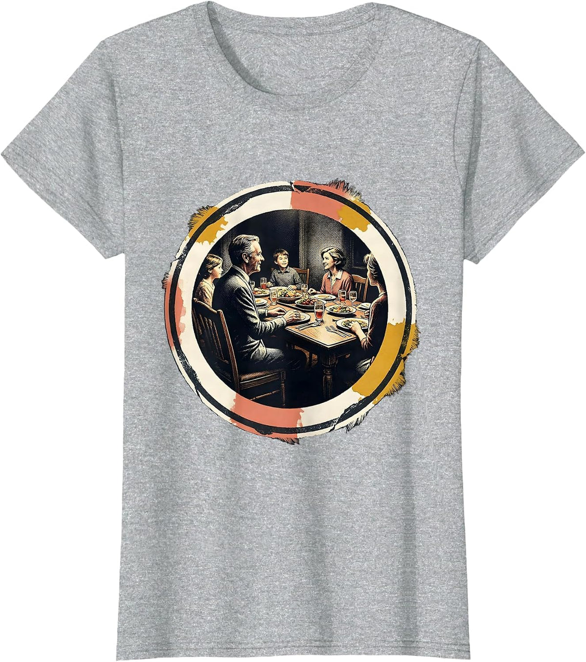 Favorite Son In Law Family Dinner Badge Humor T-Shirt - Heather Grey