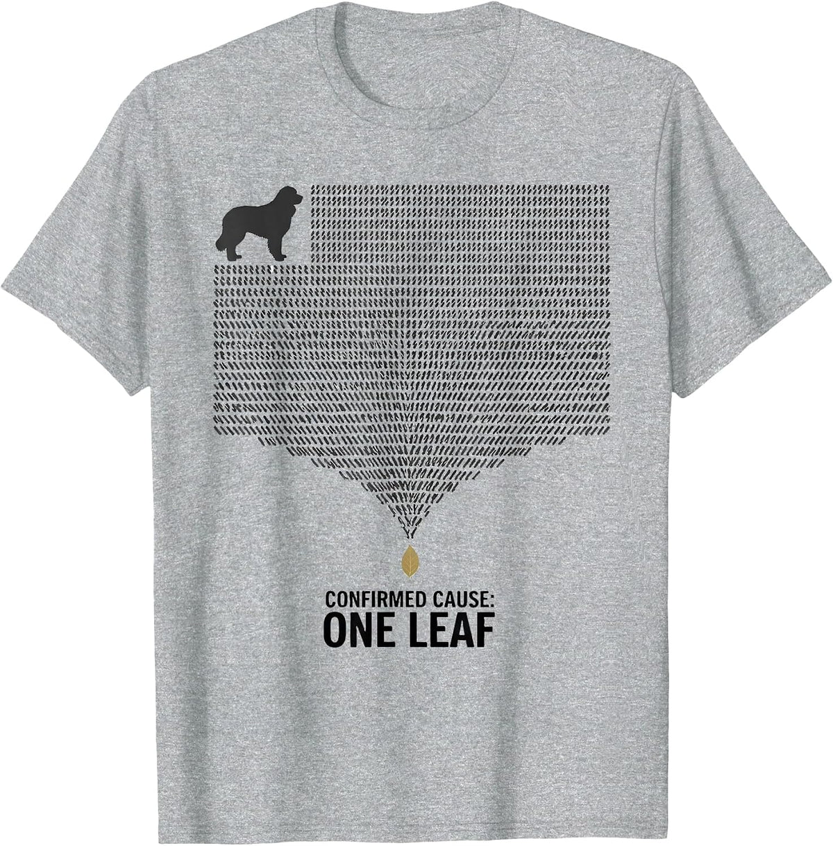 Men's Confirmed Cause One Leaf Great Pyrenees Dog Owner Humor T-Shirt - Heather Grey