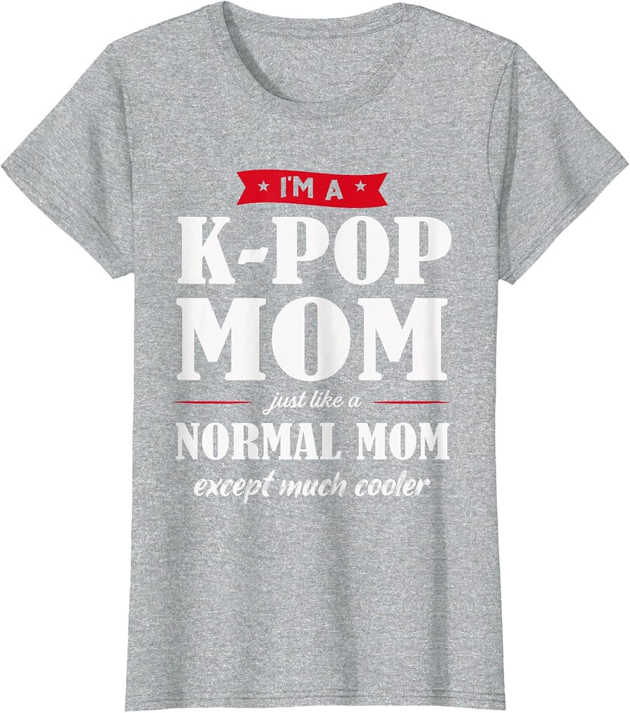 I'm a K-Pop Mom K-Pop Mom T-Shirt - Heather Grey