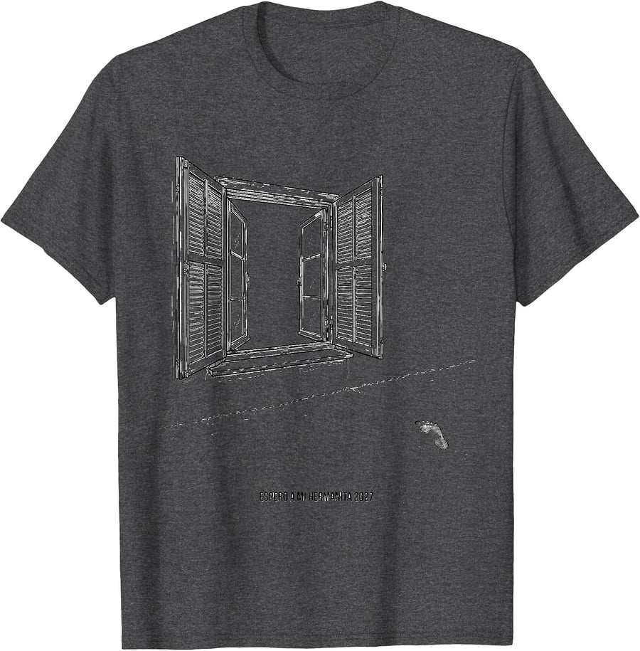 Men's Espero A Mi Hermanita 2027 Spanish Big Sister Pregnancy T-Shirt - Dark Heather Grey