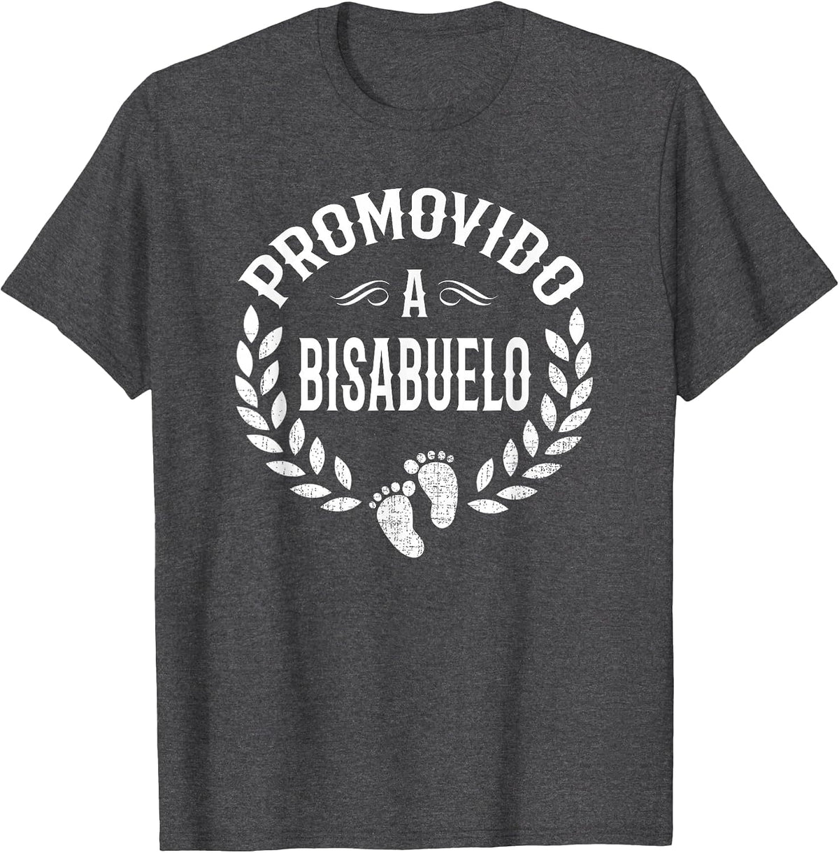 Promovido A Bisabuelo Spanish Great Grandpa Announcement T-Shirt - Dark Heather Grey