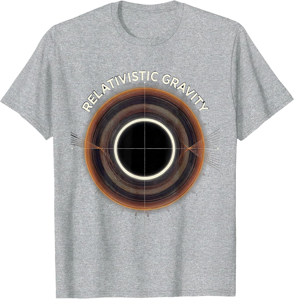 Men's Relativistic Gravity Black Hole Physics Astrophysics Science T-Shirt - Heather Grey
