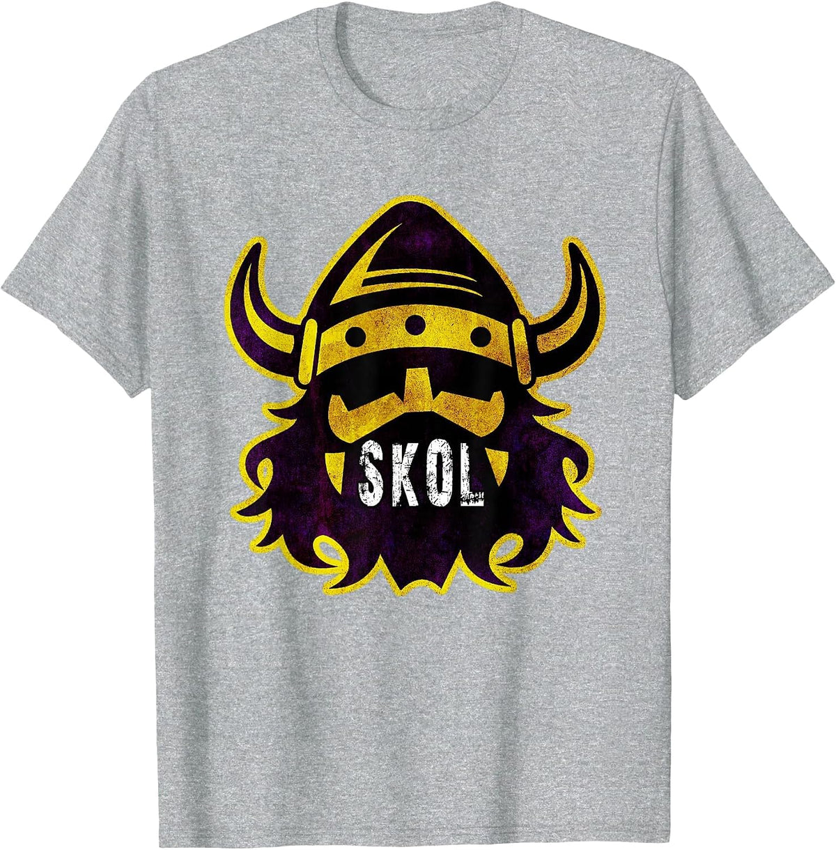 The Nordic Scandinavian Warrior & Norse Skol Vikings T-Shirt T-Shirt - Heather Grey
