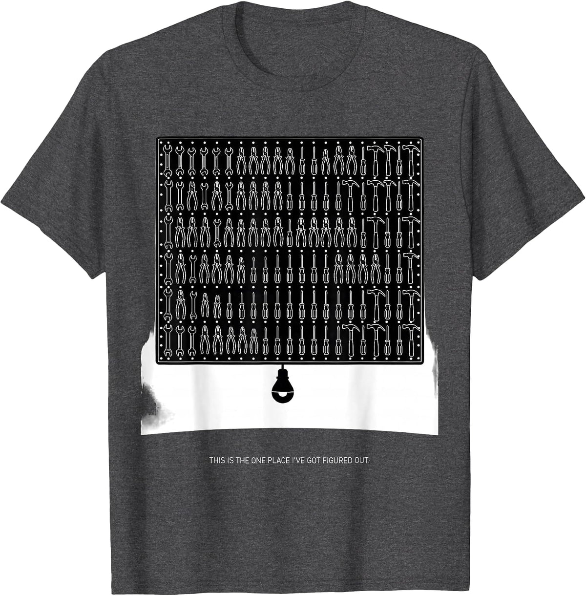 This Is The One Place I've Got Figured Out Mechanic T-Shirt - Dark Heather Grey