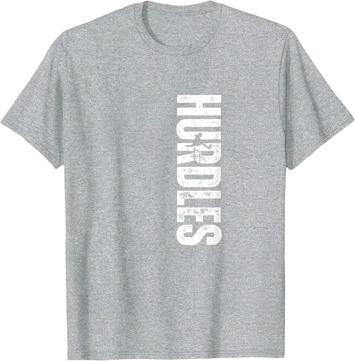 Hurdles Coach Vintage Distressed Hurdles T-Shirt - Heather Grey