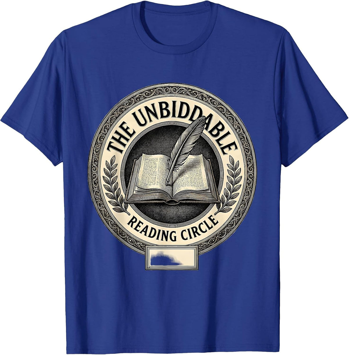 The Unbiddable Reading Circle Jane Austen Pride T-Shirt - Royal Blue