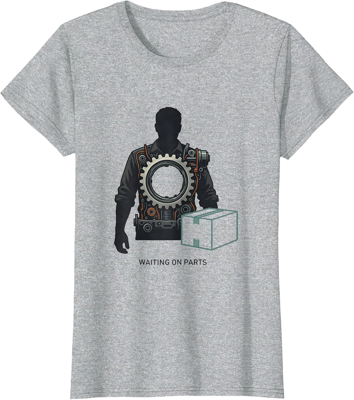 Waiting On Parts Funny Mechanic Humor Auto Repair Technician T-Shirt - Heather Grey