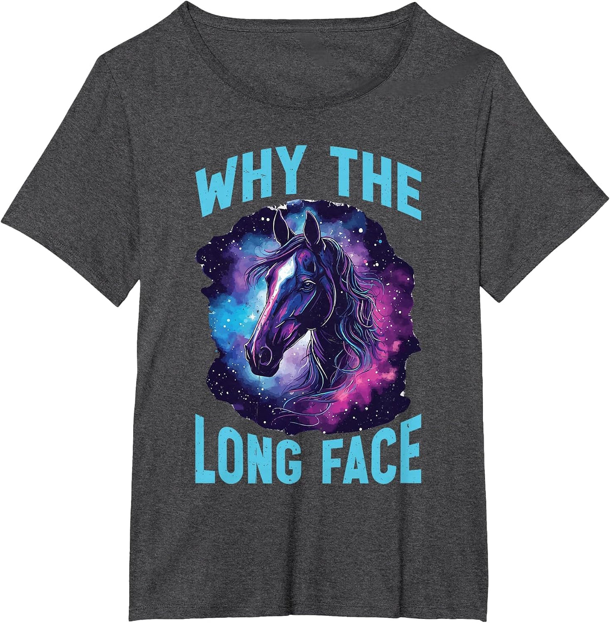Why The Long Face - T-Shirt - Dark Heather Grey