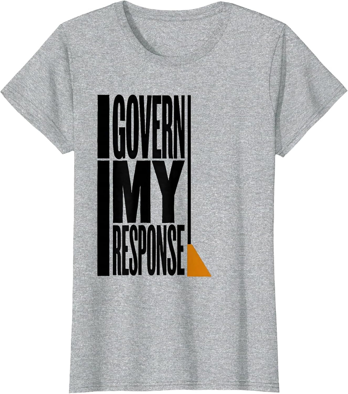 I Govern My Response Stoic Philosophy Quote Marcus Aurelius T-Shirt - Heather Grey