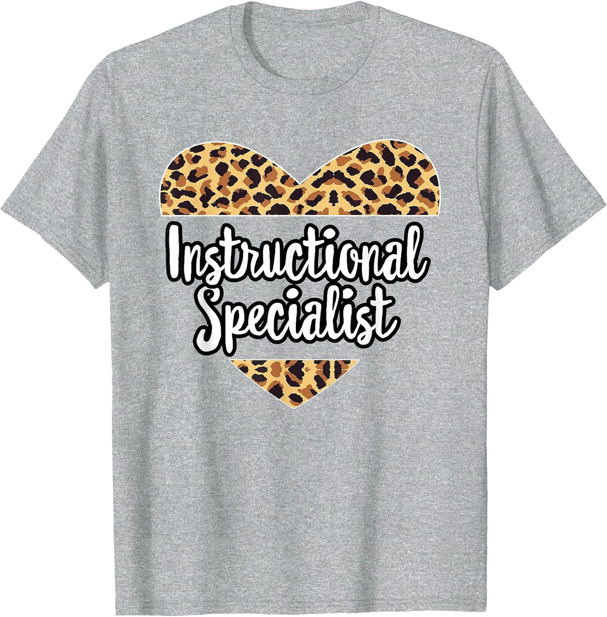 Cute Coach Crew Group Team Matching Instructional Specialist T-Shirt - Heather Grey