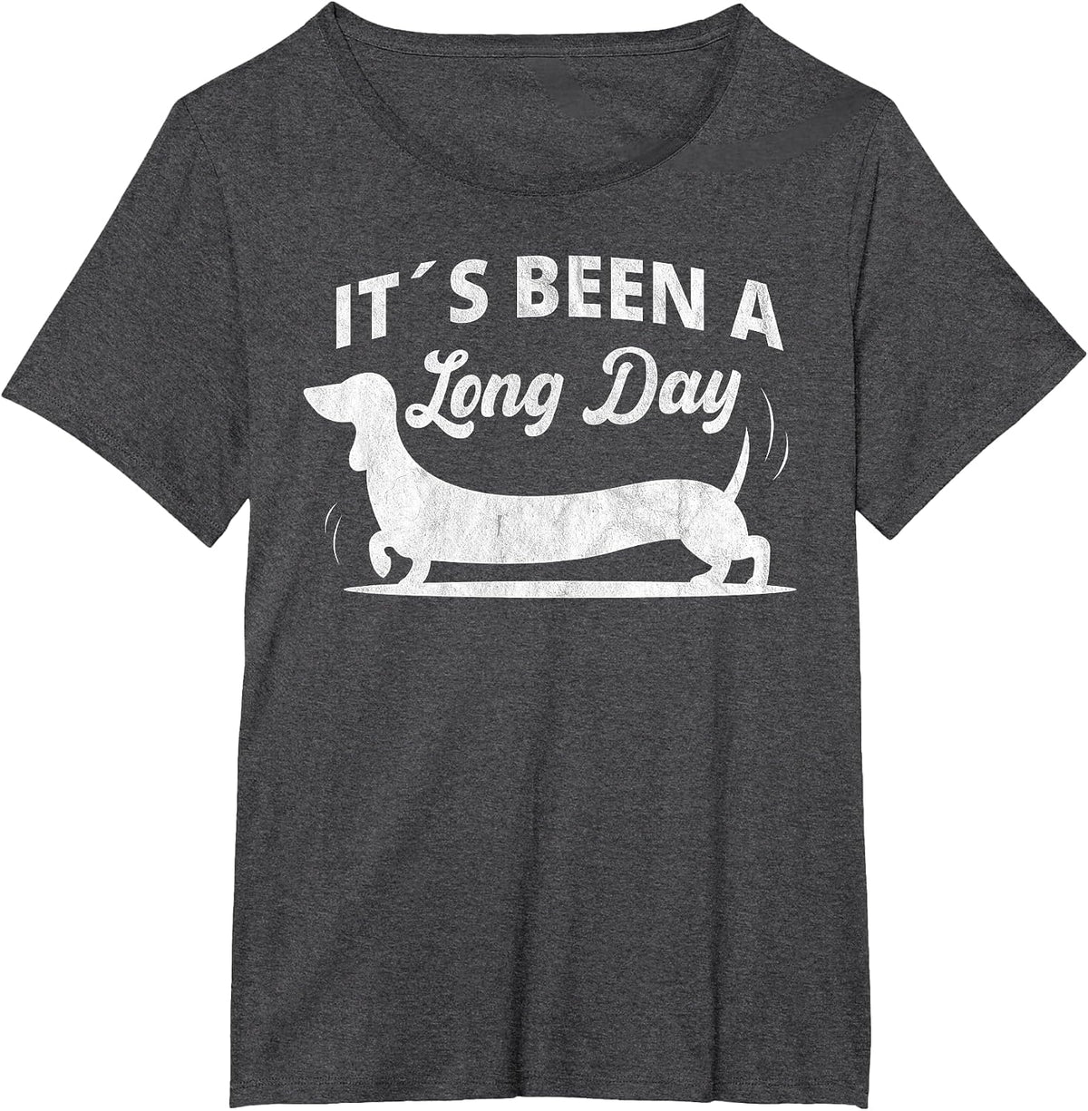 It´s Been a Long Day Funny Dachshund Wiener Dog Quote T-Shirt - Dark Heather Grey