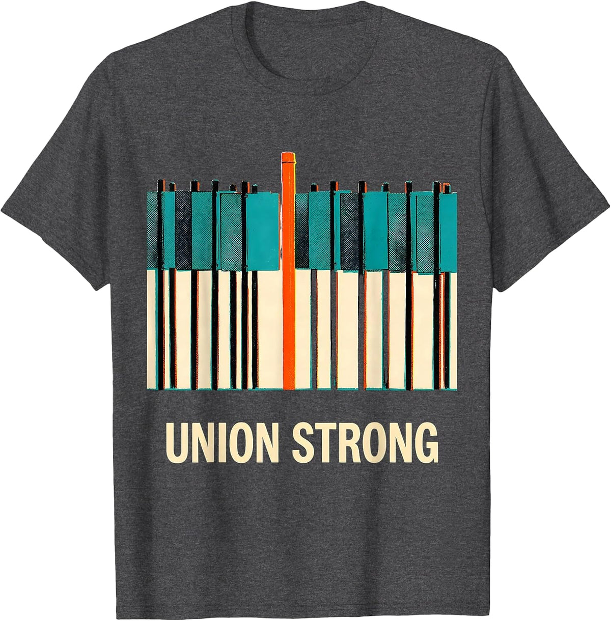 Union Strong Labor Day Skilled Union Worker T-Shirt - Dark Heather Grey