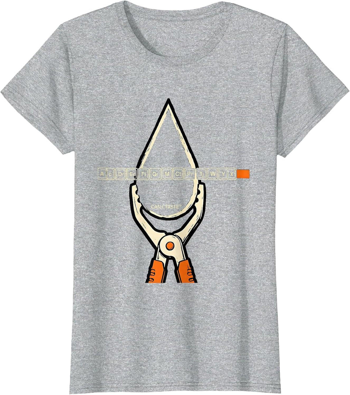 Can I Taste Funny Periodic Table Science Teacher Student T-Shirt - Heather Grey