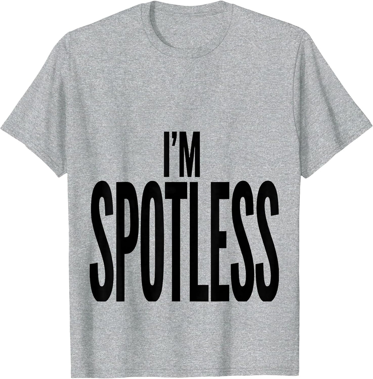 Men's I'm Spotless Funny Pretend I'm A Dalmatian Lazy Halloween T-Shirt - Heather Grey