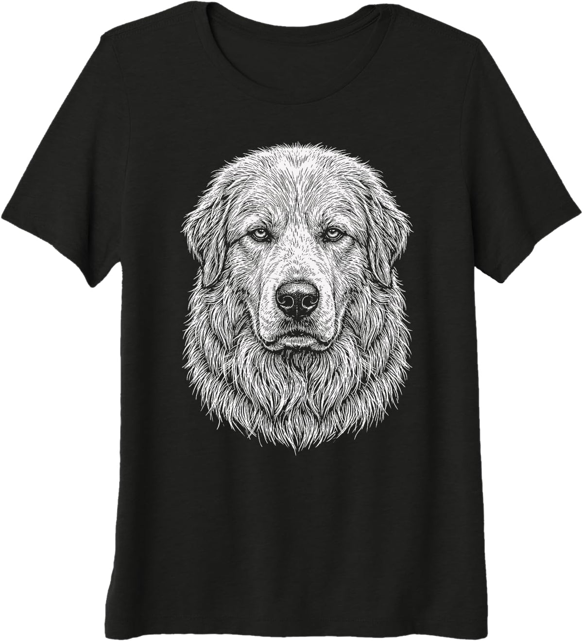 Great Pyrenees Illustration Premium Tri-Blend T-Shirt - Black