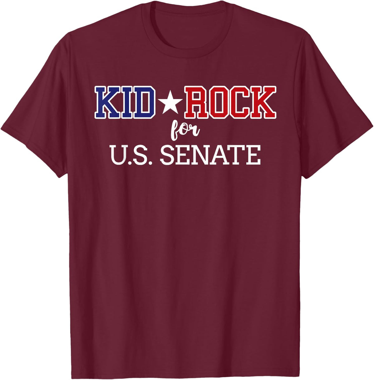 Kid For US Senate 2018 Election Shirt In Rock We Trust T-Shirt - Burgundy