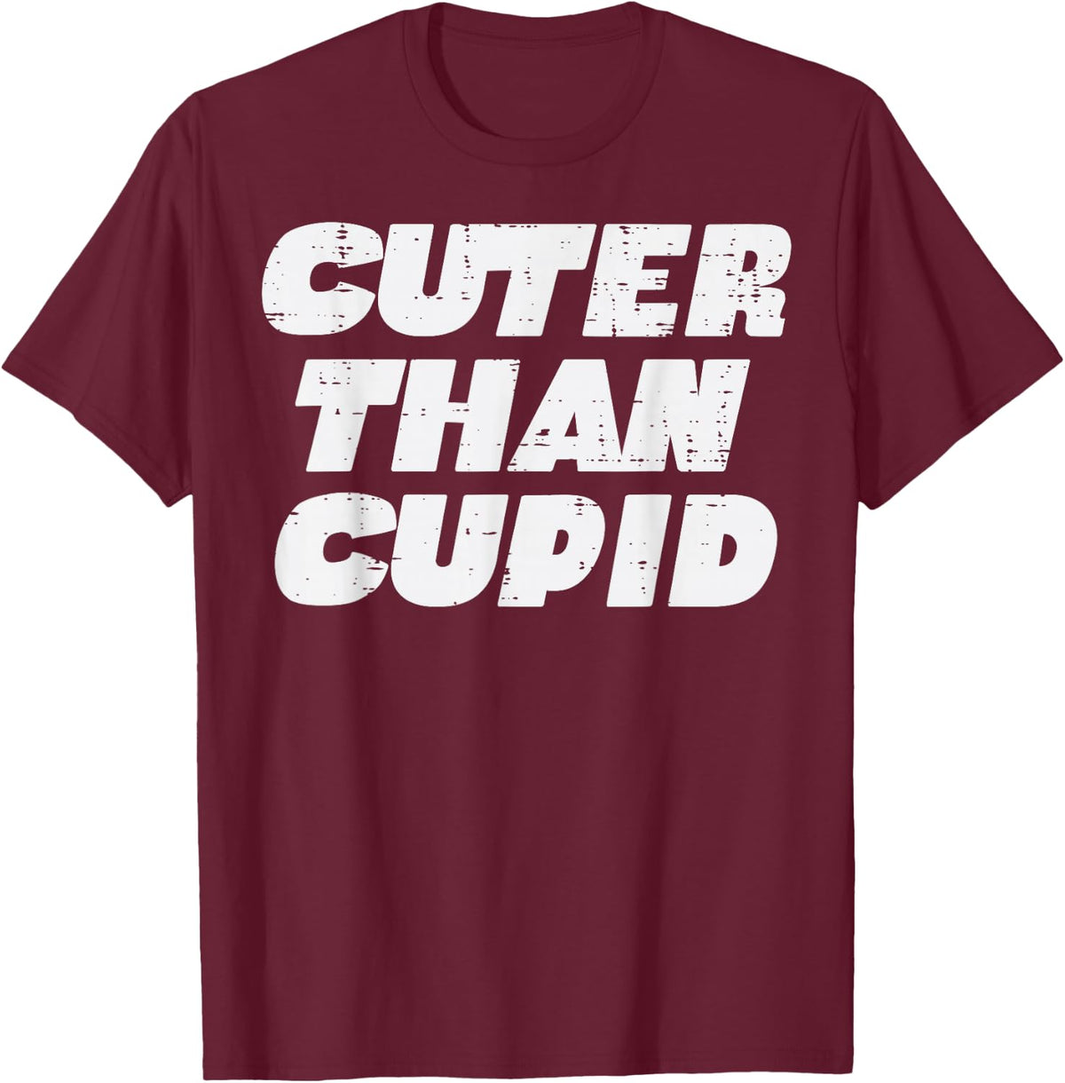 Valentines Day Cuter Than Cupid Toddler Boys Girls Kids Men T-Shirt - Burgundy