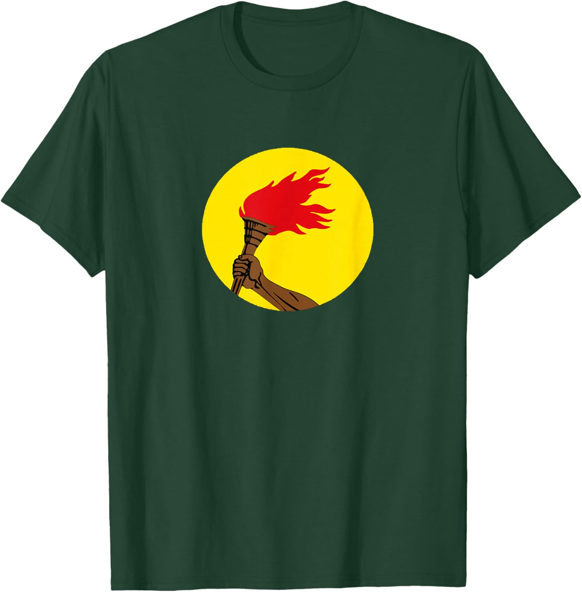 African History Shirts | Vintage Zaire Country Flag Symbol T-Shirt - Dark Green