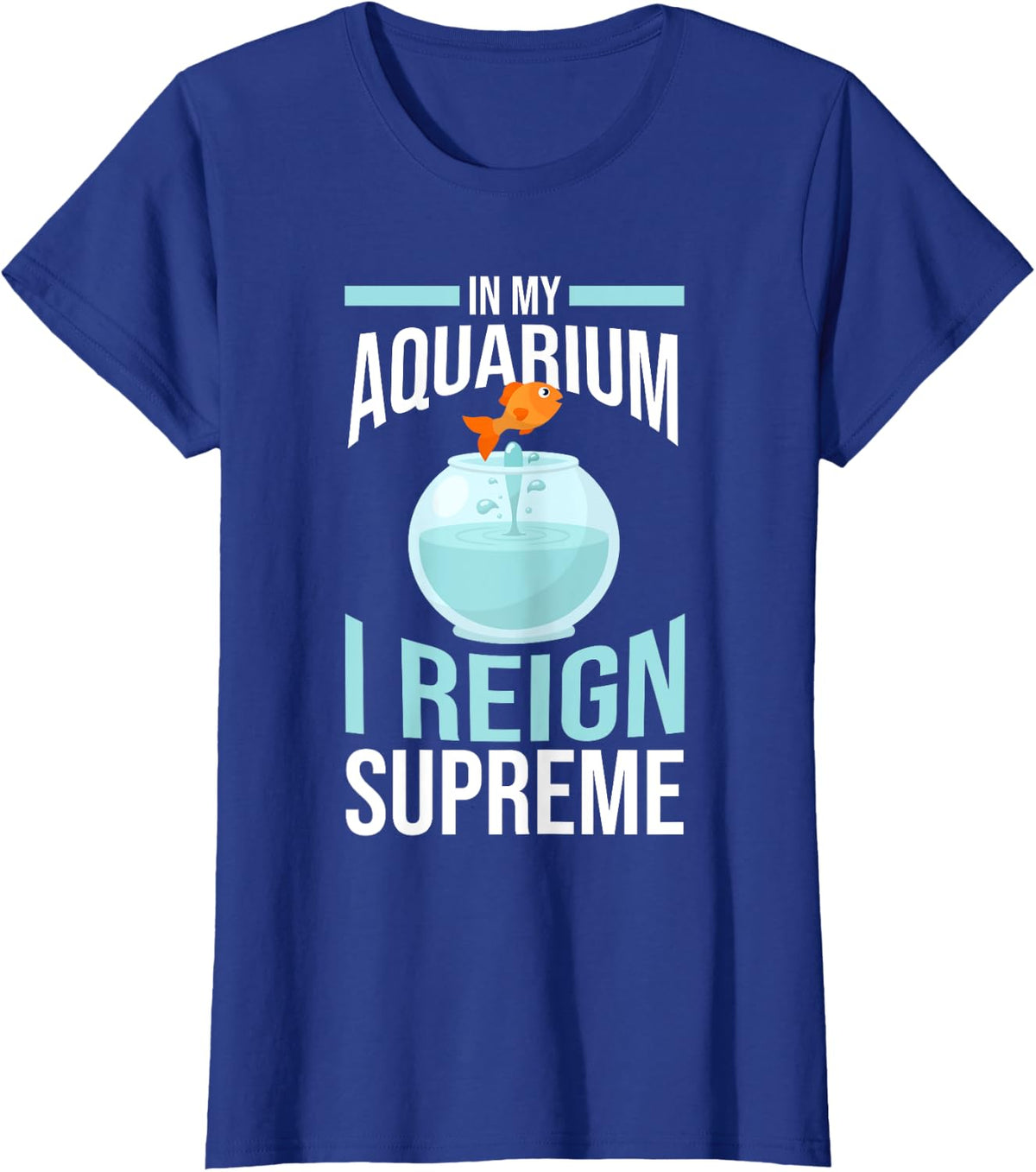 Aquaristic Aquarium Fish T-Shirt - Royal Blue