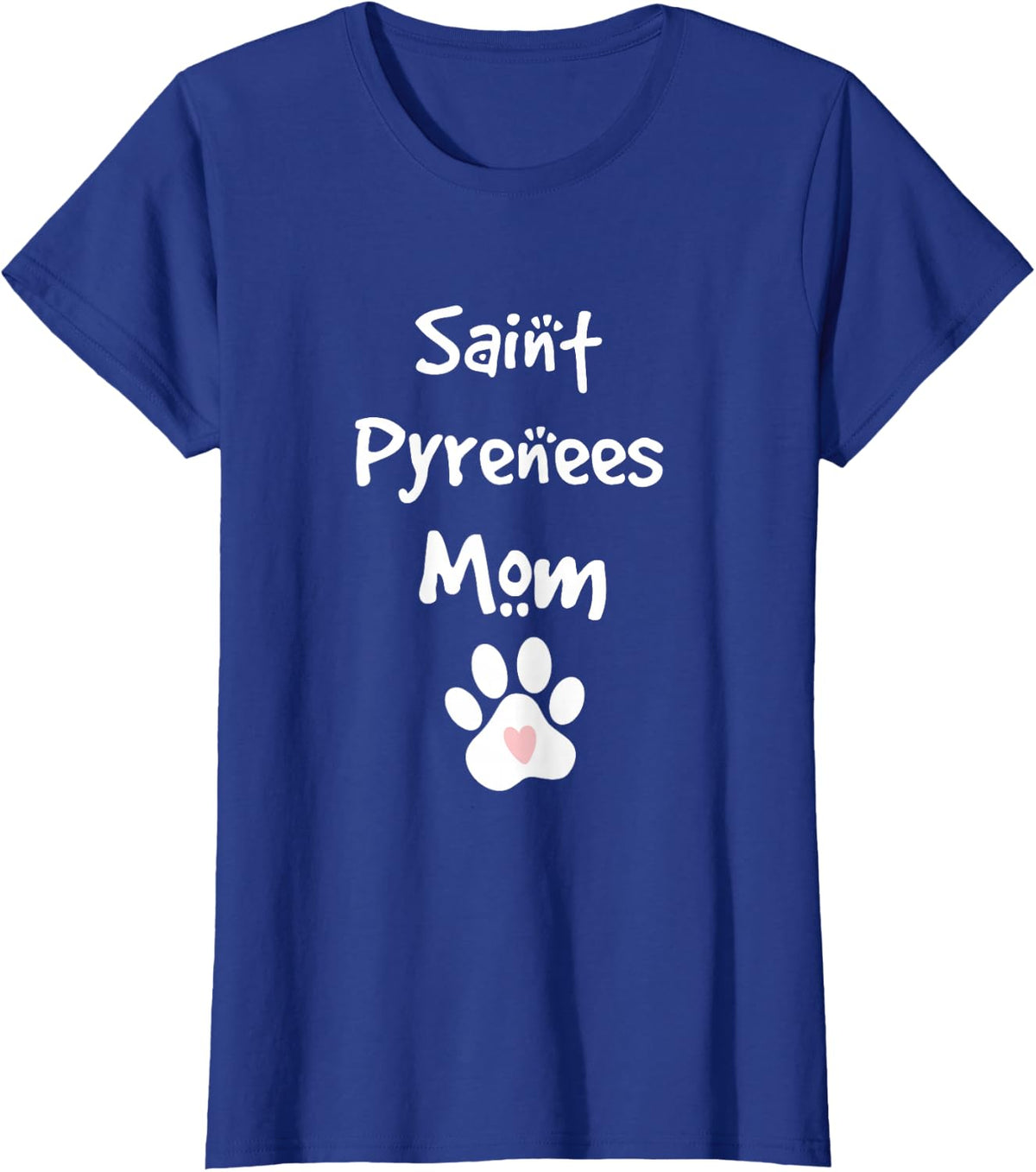 Saint Pyrenees Mom Great Pyrenees Saint Bernard Mix Breed T-Shirt - Royal Blue