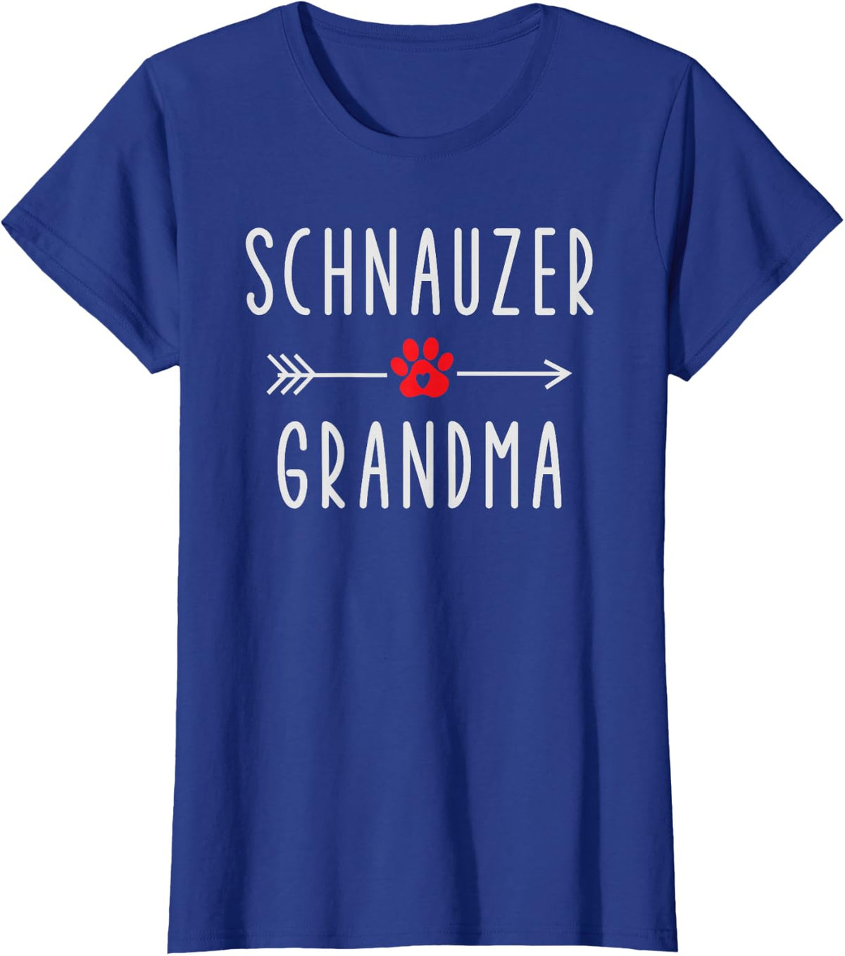 Schnauzer Grandma Dog Lover Gift Miniature Schnauzer Owner T-Shirt - Royal Blue