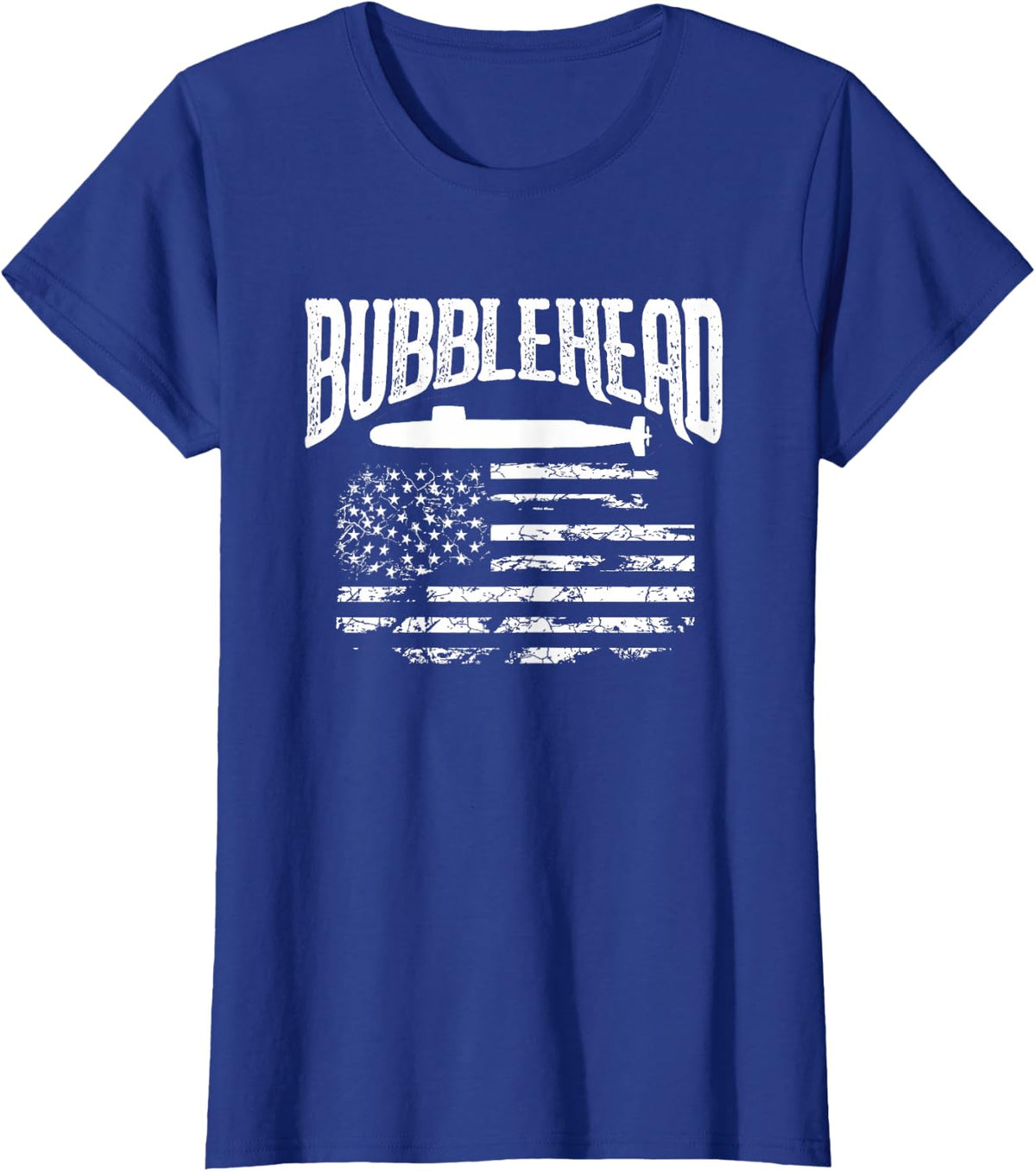 Bubblehead Submarine Veteran T Shirt - Gift for Submariner T-Shirt - Royal Blue
