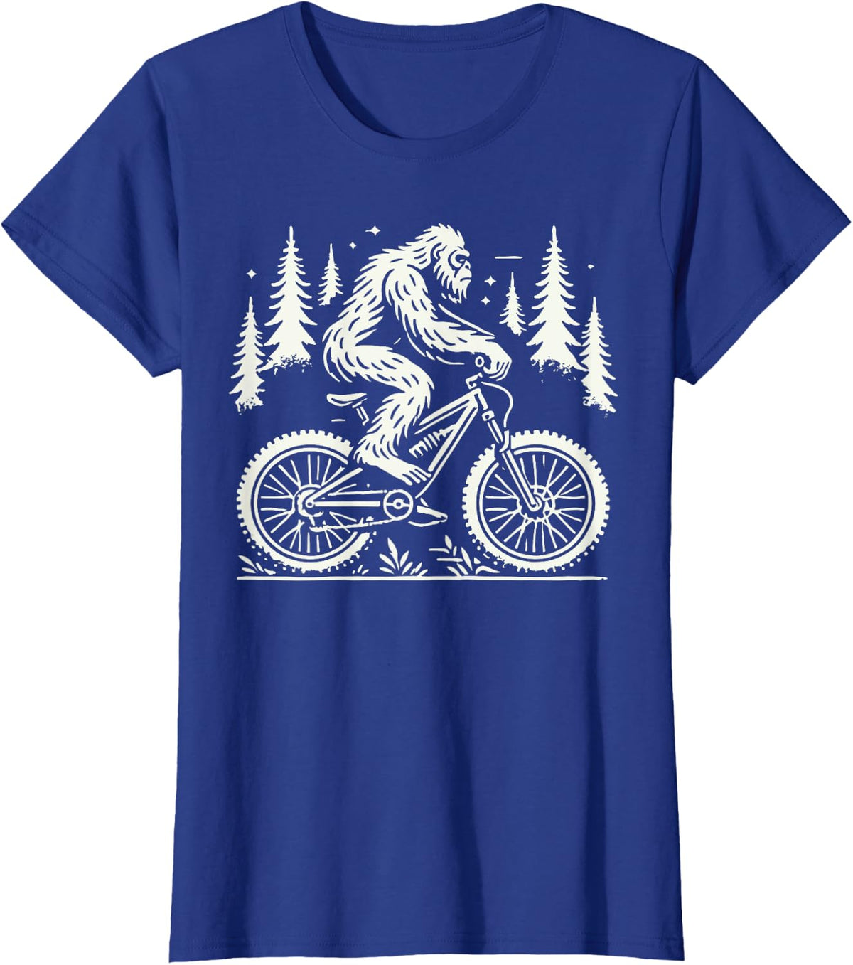 Yeti MTB Adventure Outdoor Bicycle T-Shirt - Royal Blue