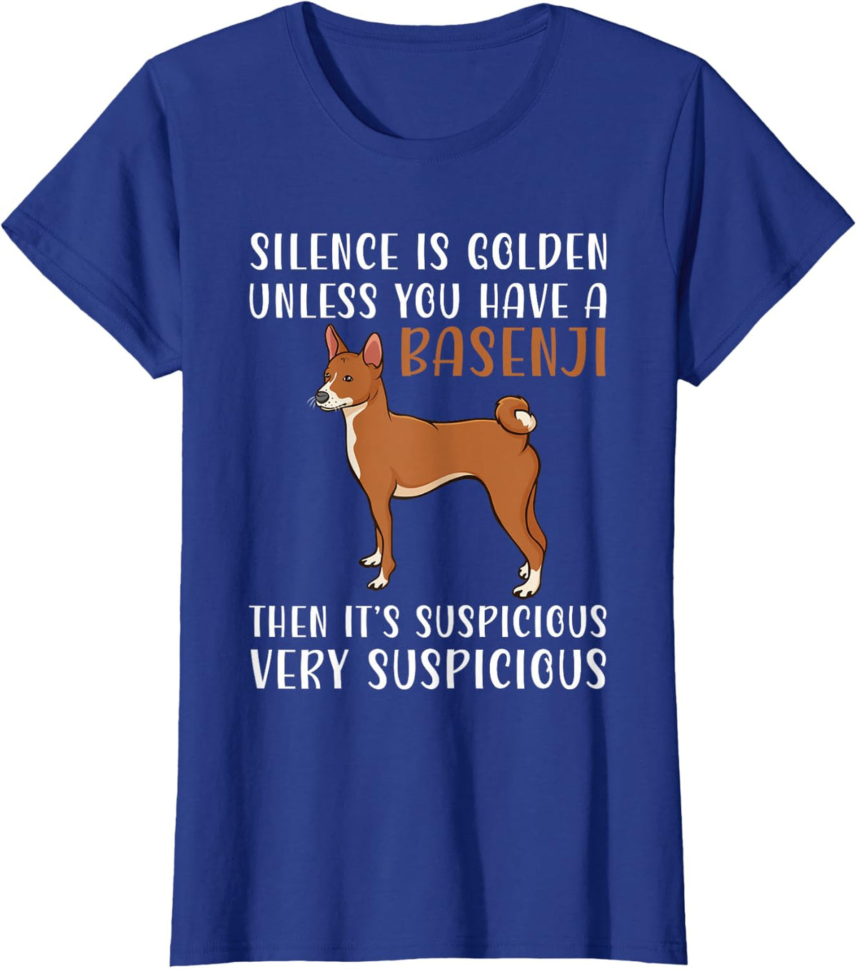 Basenji Gift & Basenji Dog Apparel Basenji T-Shirt - Unisex-Adults, Unisex-Kids - Black - Short Sleeve - V-Neck - Small -