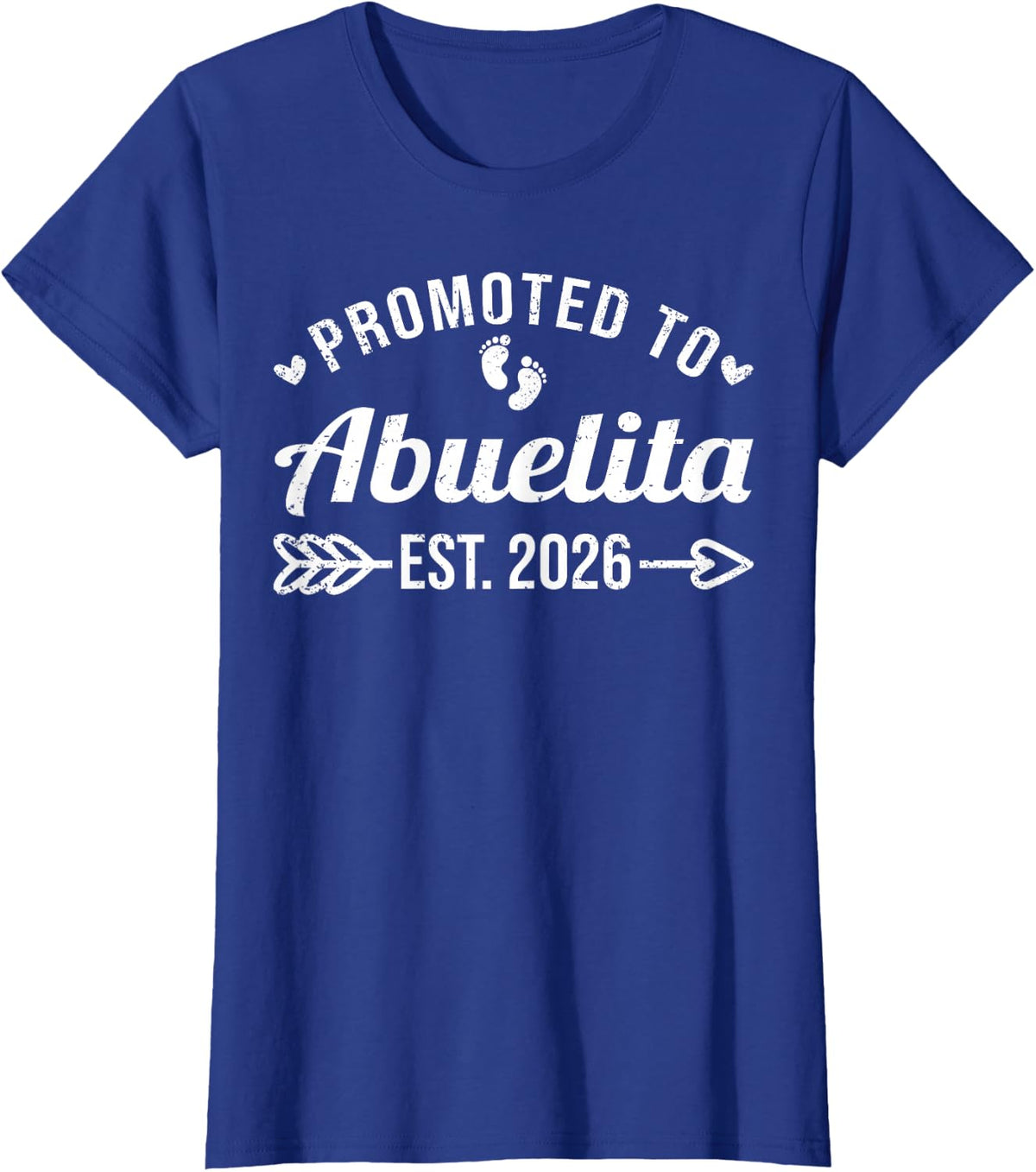 Promoted to Abuelita EST. 2026 Funny Soon to Be Abuelita T-Shirt - Royal Blue