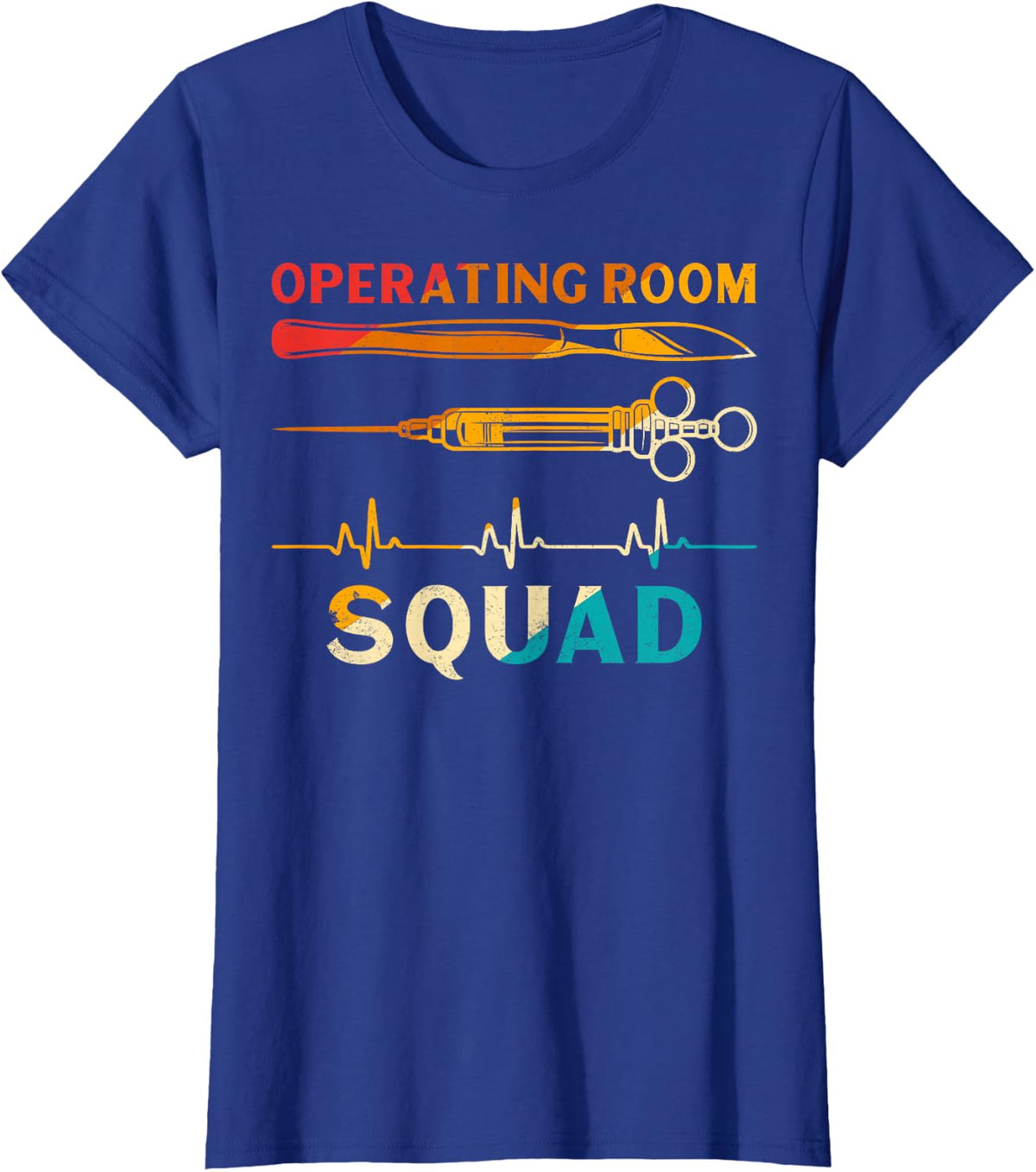 Operating Room Squad - OR Surgical Tech Technologist Gifts T-Shirt - Royal Blue