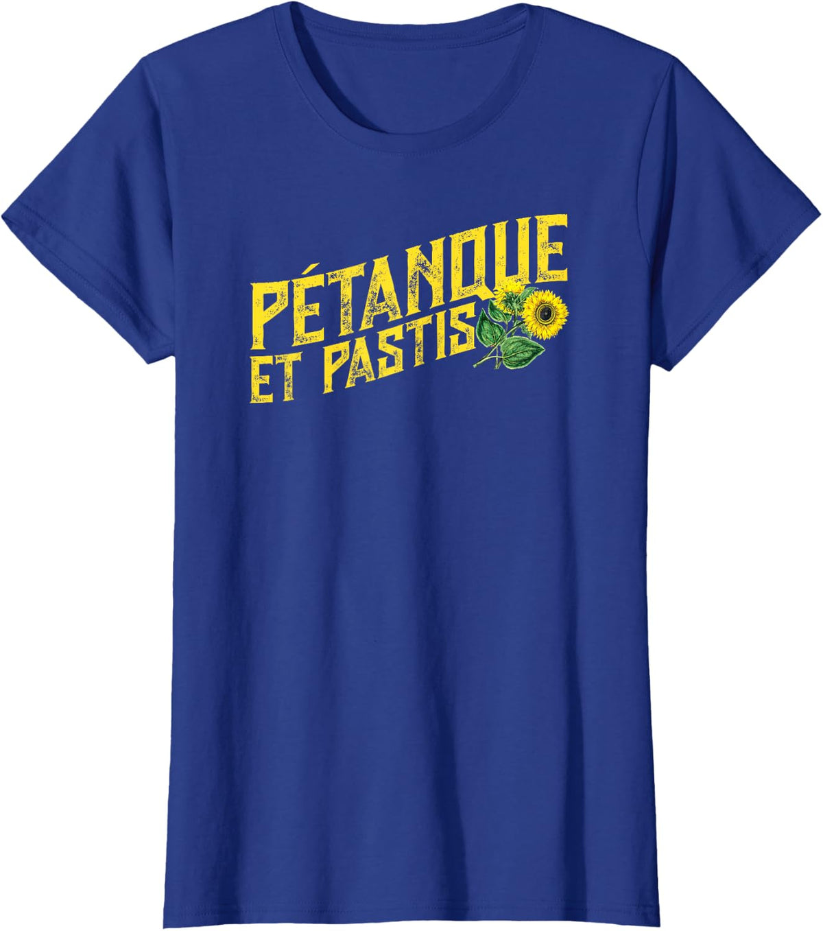 "Petanque Et Pastis" Shirt for French Speaking Petanque Fans T-Shirt - Royal Blue