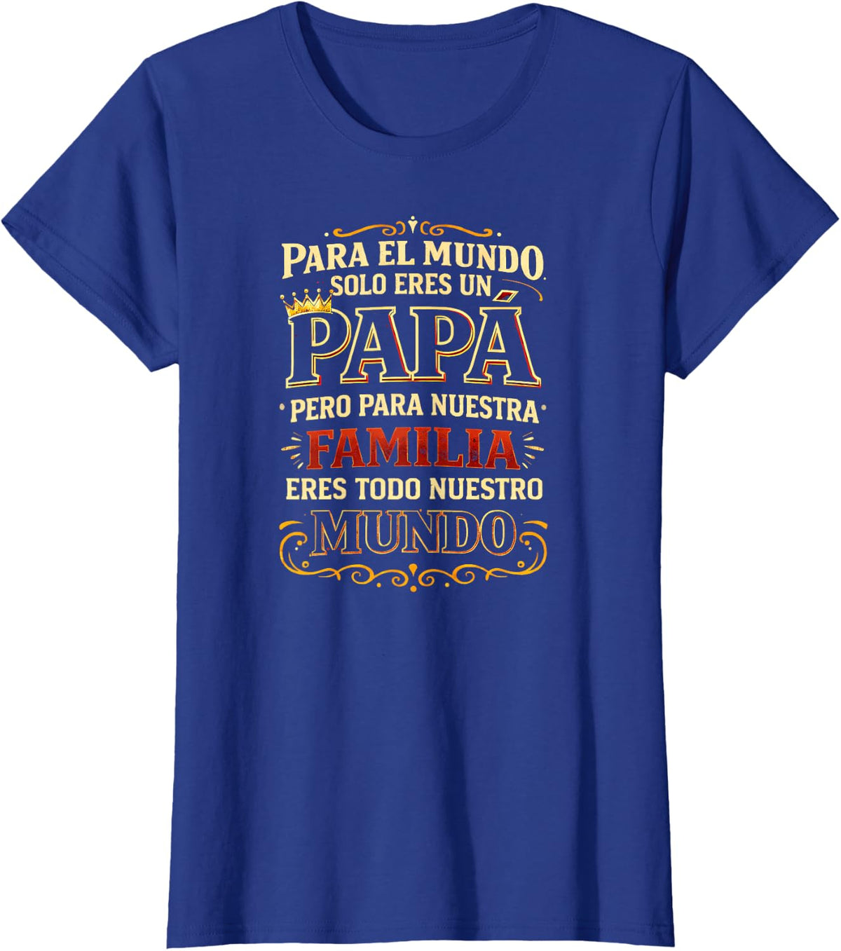 Spanish Grandma Proud Abuela Family Saying in Spanish T-Shirt - Royal Blue