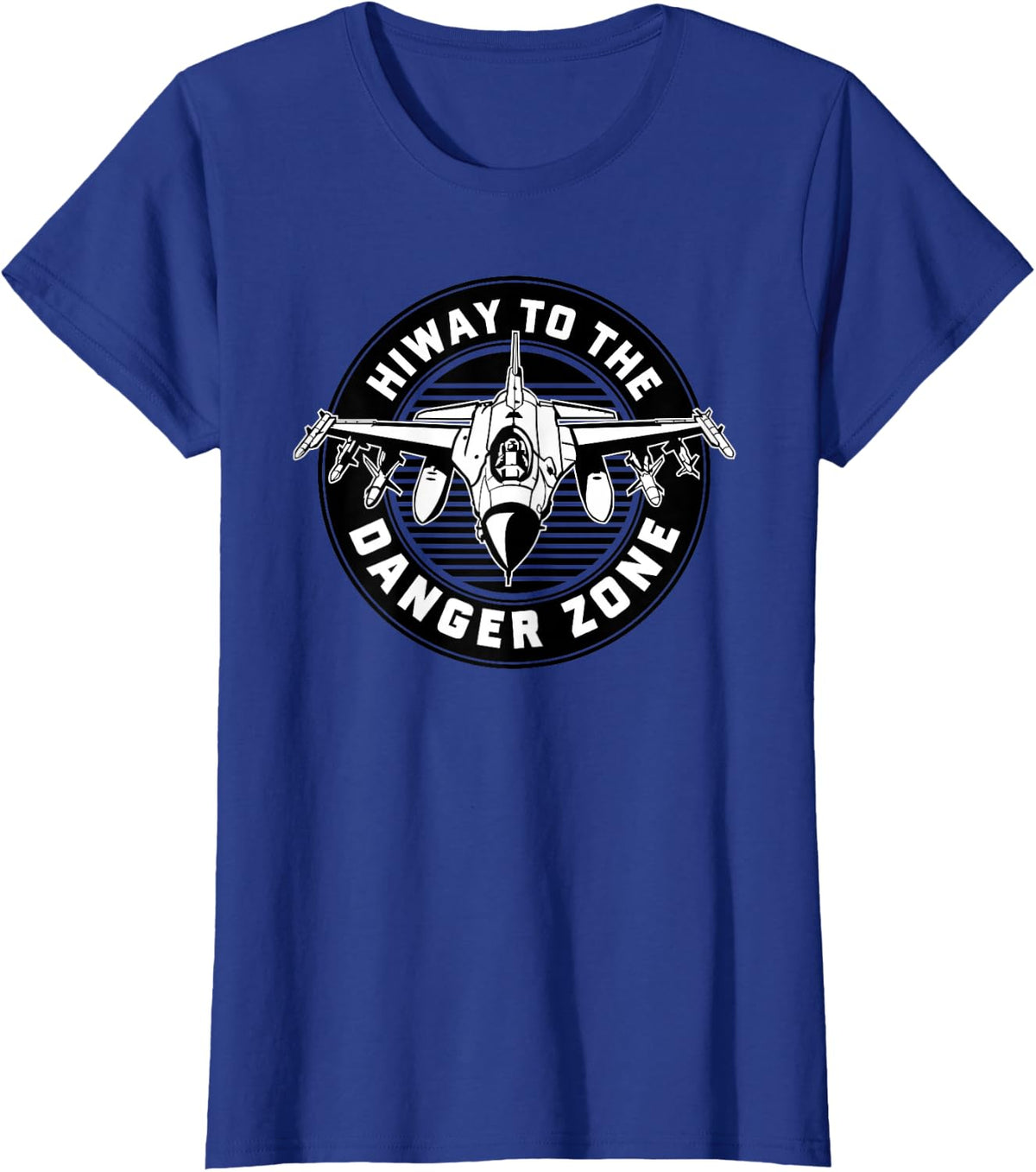 Hiway To The Danger Zone Military T-Shirt - Royal Blue