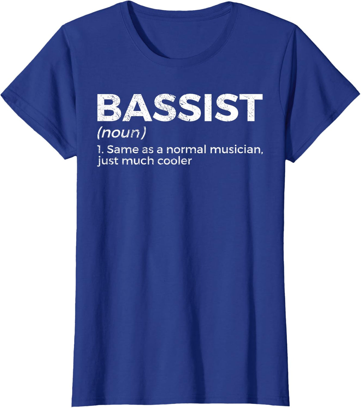 Bassist Definition Bass Player For Musicians T-Shirt - Royal Blue
