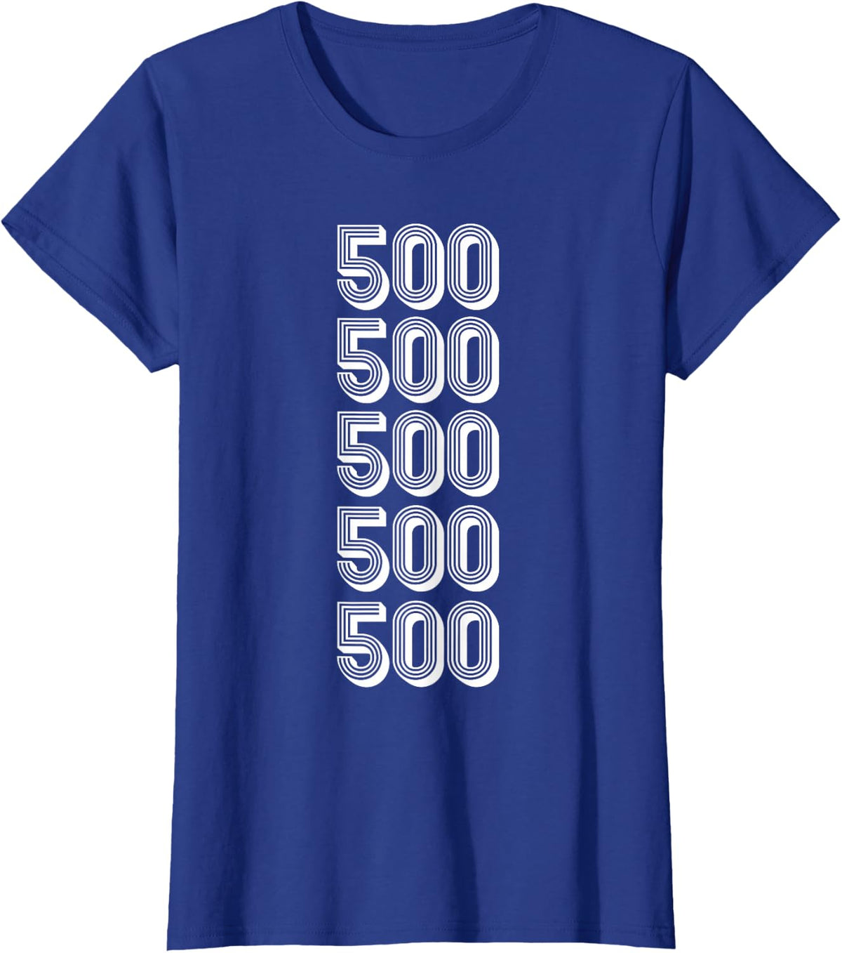 500 Area Code Little Rock AR T-Shirt - Royal Blue