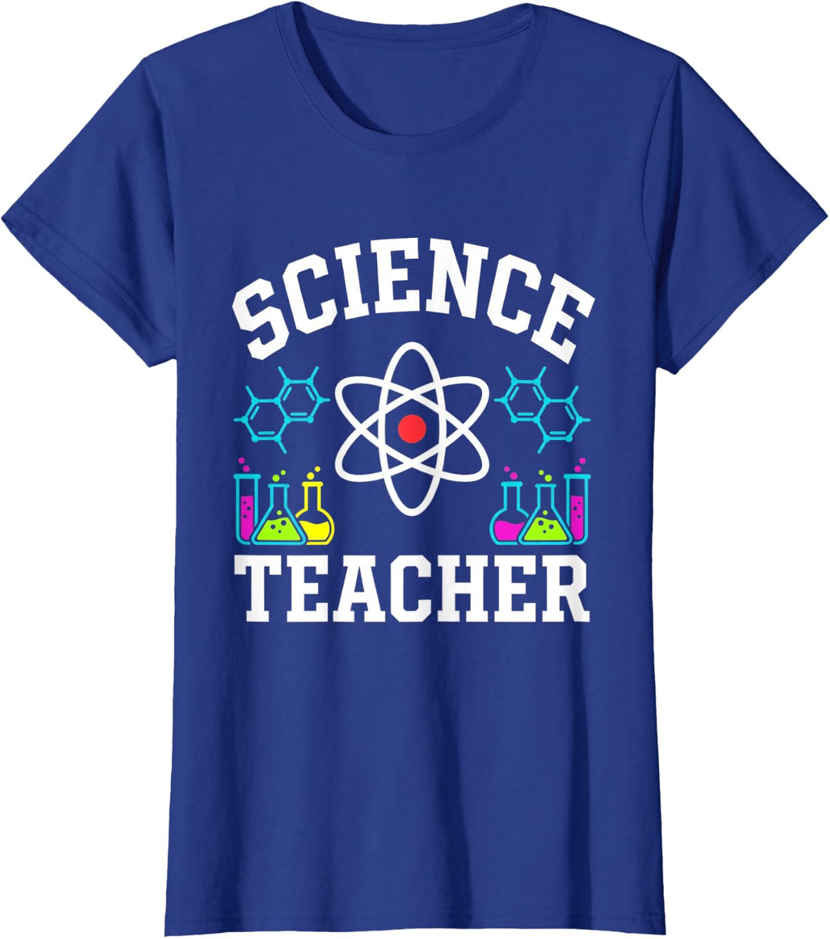 Science Teacher Stem Chemistry Atom Laboratory for Men T-Shirt - Royal Blue
